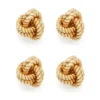 18Kt Yellow Gold Knot Studs