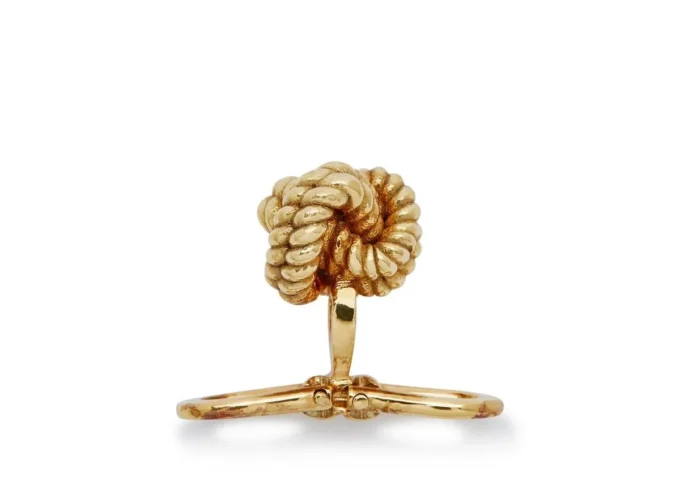 18Kt Yellow Gold Knot Studs