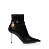85Mm Leather Padlock Ankle Boot