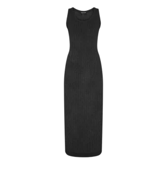 Ankle Length Vest Dress with Tom Ford Metal Plaque