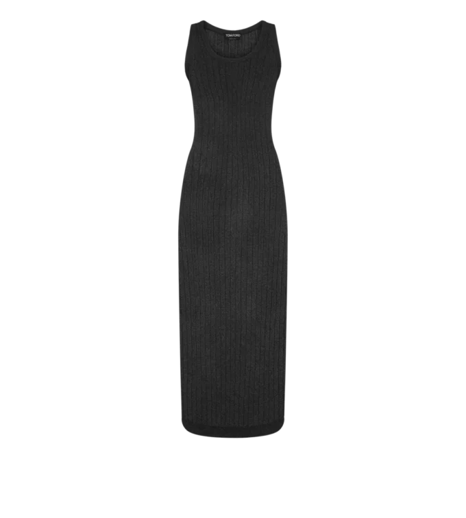 Ankle Length Vest Dress with Tom Ford Metal Plaque