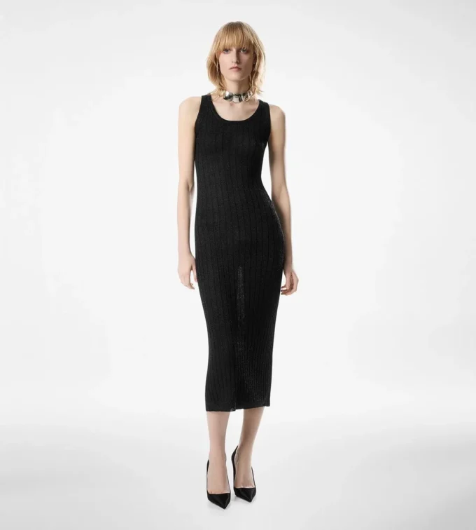 Ankle Length Vest Dress with Tom Ford Metal Plaque