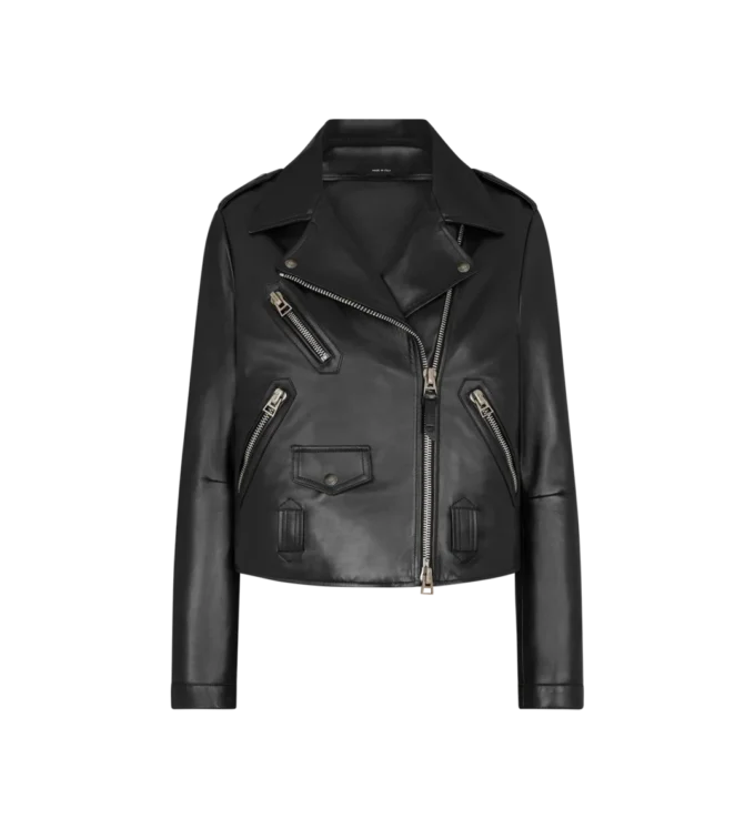 Asymmetric Leather Biker Jacket Asymmetric Leather Biker Jacket