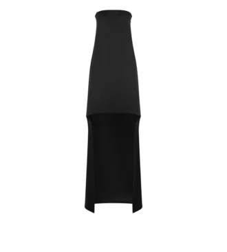 Asymmetric Strapless Cocktail Dress