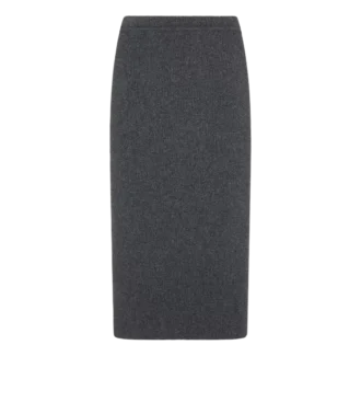 Below the Knee Cashmere Cotton Skirt