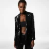 Bianca Single Breasted Peak Lapel Jacket Bianca Single Breasted Peak Lapel Jacket