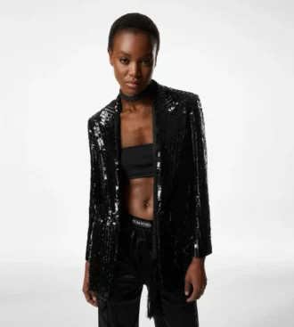 Bianca Single Breasted Peak Lapel Jacket
