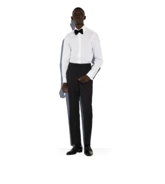 Black Mohair O’Connor Evening Trousers