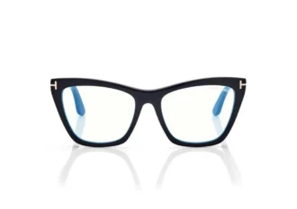 Blue Block Cat Eye Opticals with Clip on Sunglasses