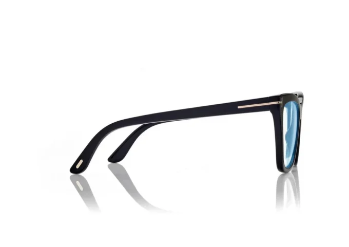 Blue Block Cat Eye Opticals with Clip on Sunglasses