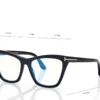 Blue Block Cat Eye Opticals with Clip on Sunglasses