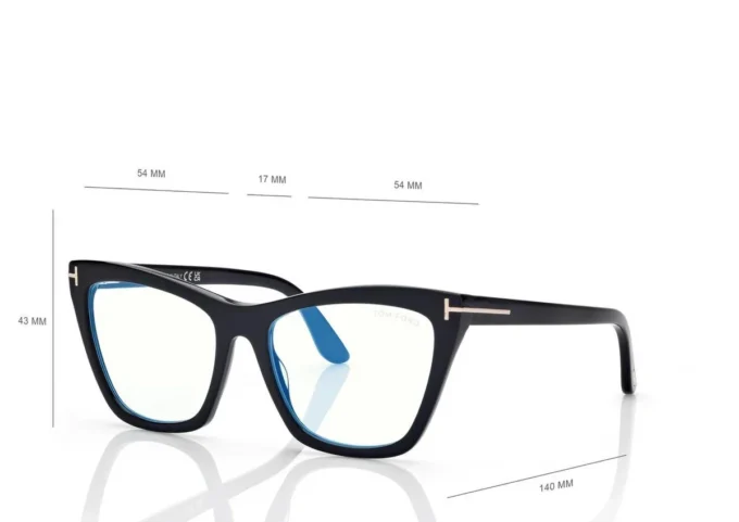Blue Block Cat Eye Opticals with Clip on Sunglasses