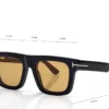 Blue Block Fausto Opticals with Clip on Sunglasses