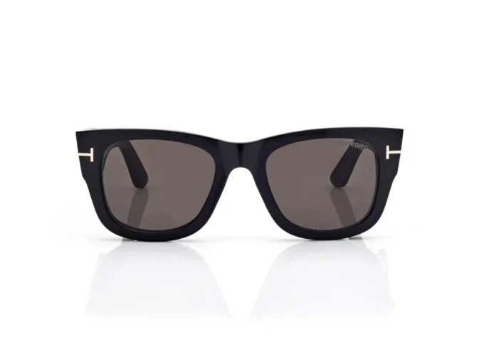 Blue Block Square Opticals with Clip on Sunglasses