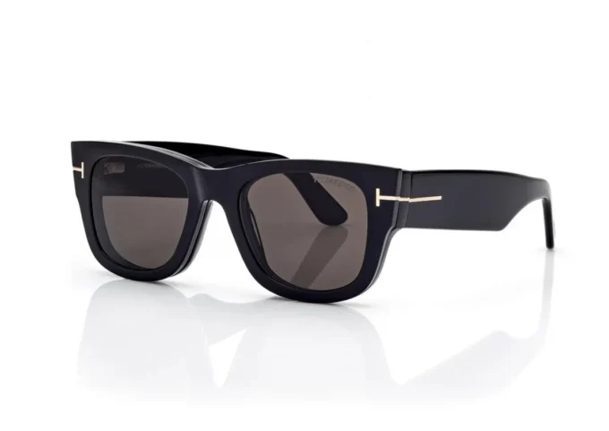 Blue Block Square Opticals with Clip on Sunglasses