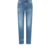 Blue Stretch Straight Fit Selvedge Denim