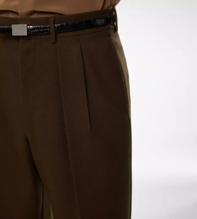 Broken Twill Double Pleat Pant Broken Twill Double Pleat Pant