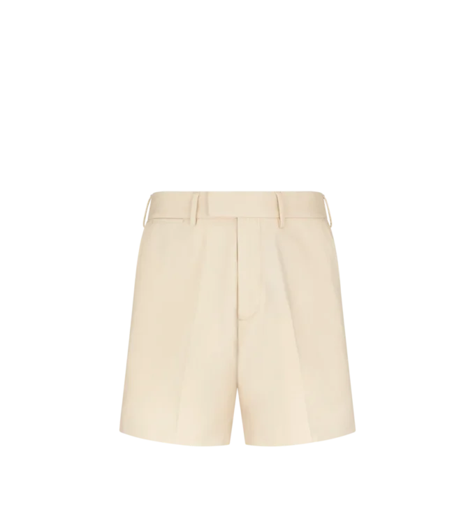 Brushed Cotton Drill Tailored Shorts