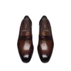 Burnished Leather and Alligator Elkan Twisted Band Loafer Burnished Leather and Alligator Elkan Twisted Band Loafer