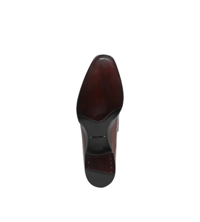 Burnished Leather and Alligator Elkan Twisted Band Loafer Burnished Leather and Alligator Elkan Twisted Band Loafer