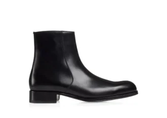 Burnished Leather Edgar Zip Boot