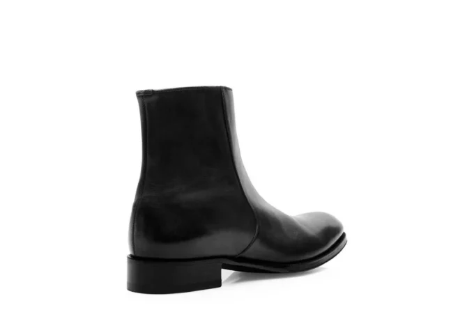 Burnished Leather Edgar Zip Boot