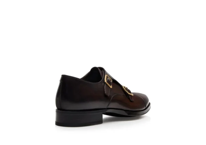 Burnished Leather Elkan Monk Strap