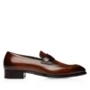 Burnished Leather Elkan Twisted Band Loafer