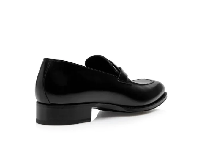 Burnished Leather Elkan Twisted Band Loafer