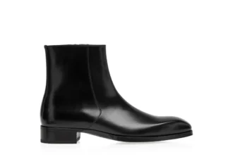 Burnished Leather Elkan Zip Boot