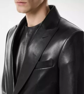 Buttery Leather Bonded Blazer