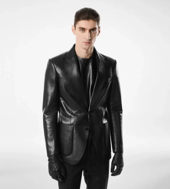 Buttery Leather Bonded Blazer Buttery Leather Bonded Blazer