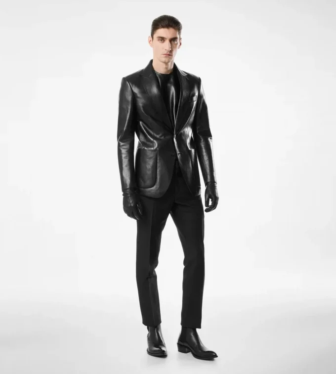Buttery Leather Bonded Blazer Buttery Leather Bonded Blazer