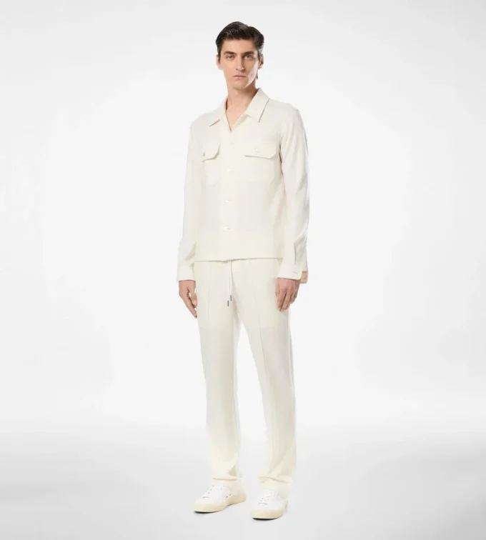 Cashmere Chest Pocket Outershirt