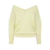 Cashmere Off the Shoulder V-Neck Knit