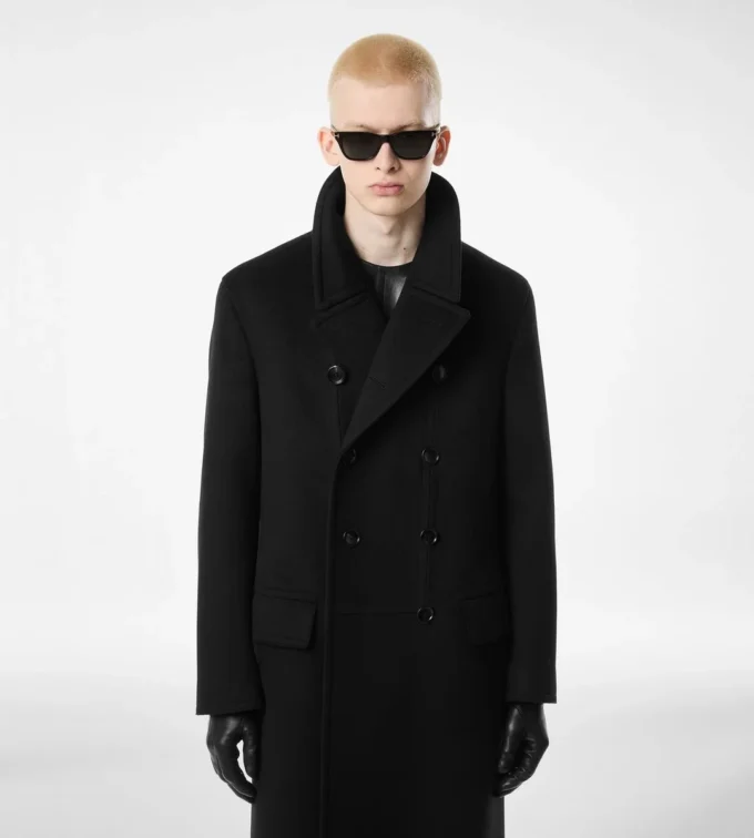 Cashmere Officer Coat
