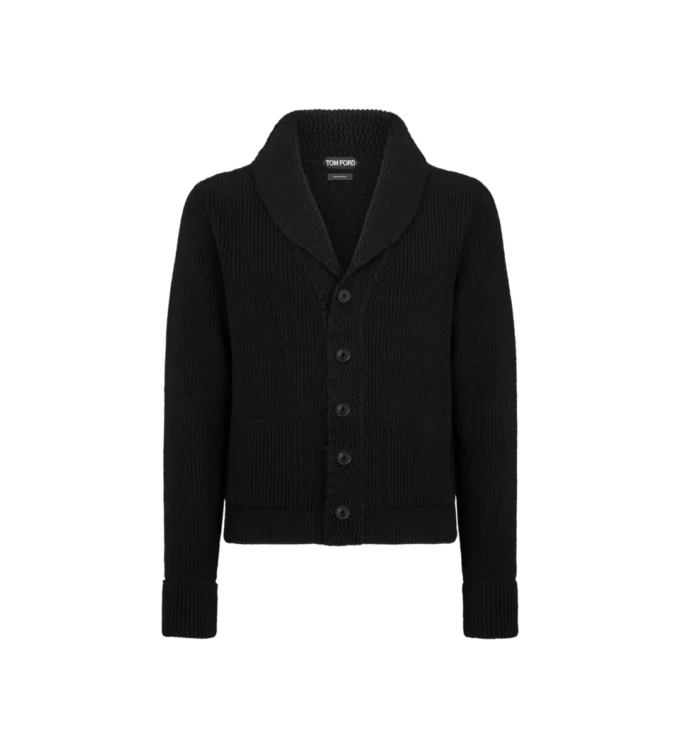 Cashmere Shawl Collar Cardigan