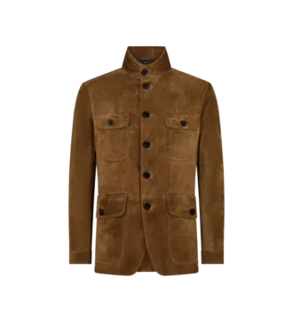 Cashmere Suede Military Jacket