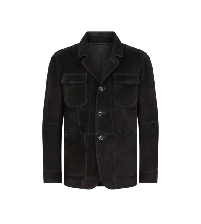 Cashmere Suede Military Jacket Cashmere Suede Military Jacket