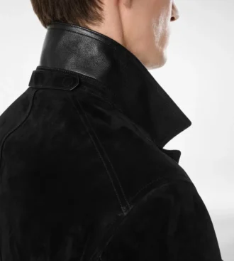 Cashmere Suede Military Jacket