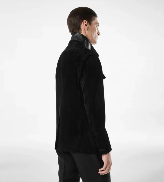 Cashmere Suede Military Jacket Cashmere Suede Military Jacket