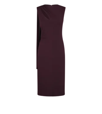 Cocktail Dress with Cut Out and Scarf Detail