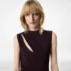 Cocktail Dress with Cut Out and Scarf Detail