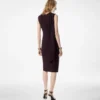 Cocktail Dress with Cut Out and Scarf Detail