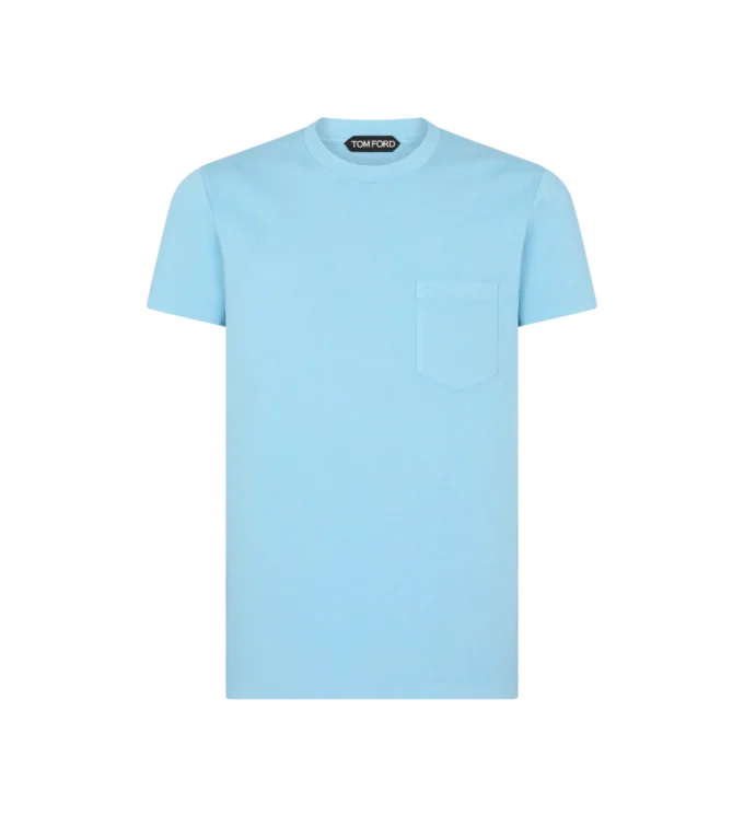 Cold Dyed Cotton Crew Neck T-Shirt