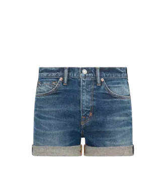 Comfort Stone Washed Denim Shorts