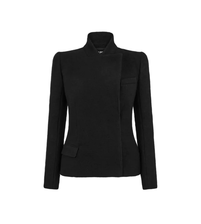 Compact Stretch Boucle’ Wrap Jacket Compact Stretch Boucle’ Wrap Jacket