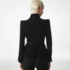 Compact Stretch Boucle’ Wrap Jacket Compact Stretch Boucle’ Wrap Jacket