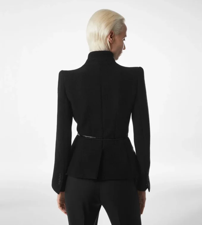 Compact Stretch Boucle’ Wrap Jacket Compact Stretch Boucle’ Wrap Jacket