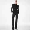 Compact Stretch Boucle’ Wrap Jacket Compact Stretch Boucle’ Wrap Jacket